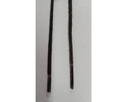 Cadarço Roliço 70 cm-  2 mm - 72 pares - PRETO - 100% Algodão - Ref. 456 EB Encerado